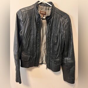 Danier Black Leather Jacket for Women